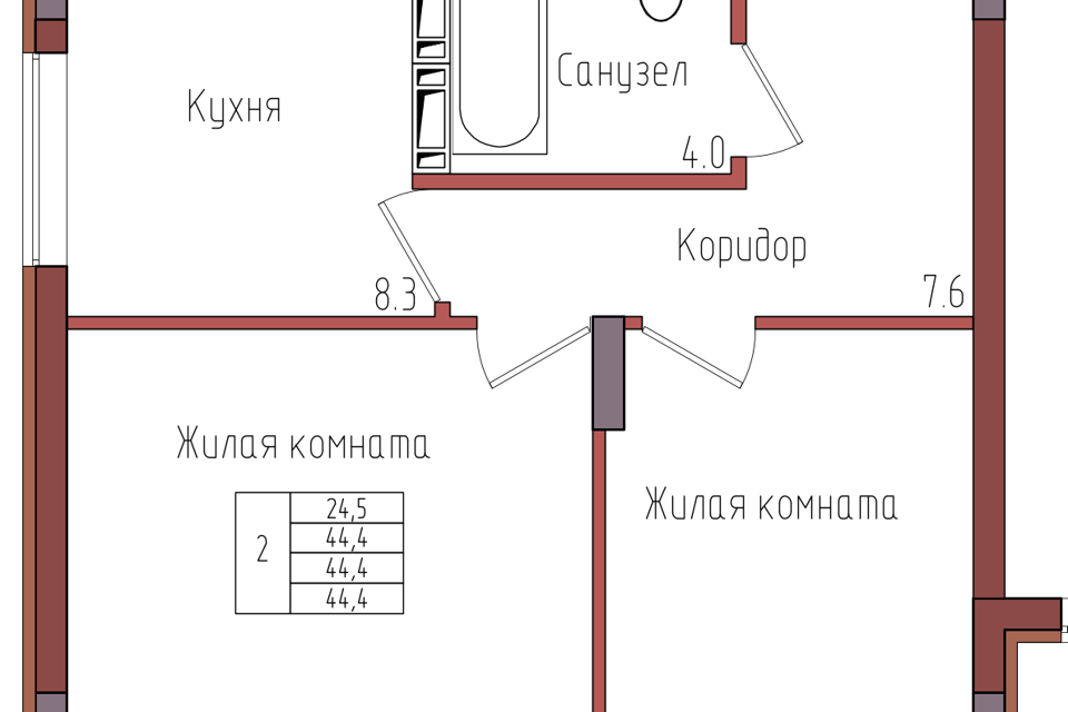 квартира г Калининград ул Дубовая аллея 3ак/2 городской округ Калининград фото 1