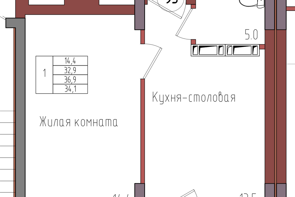 квартира г Калининград ул Дубовая аллея 3ак/2 городской округ Калининград фото 1