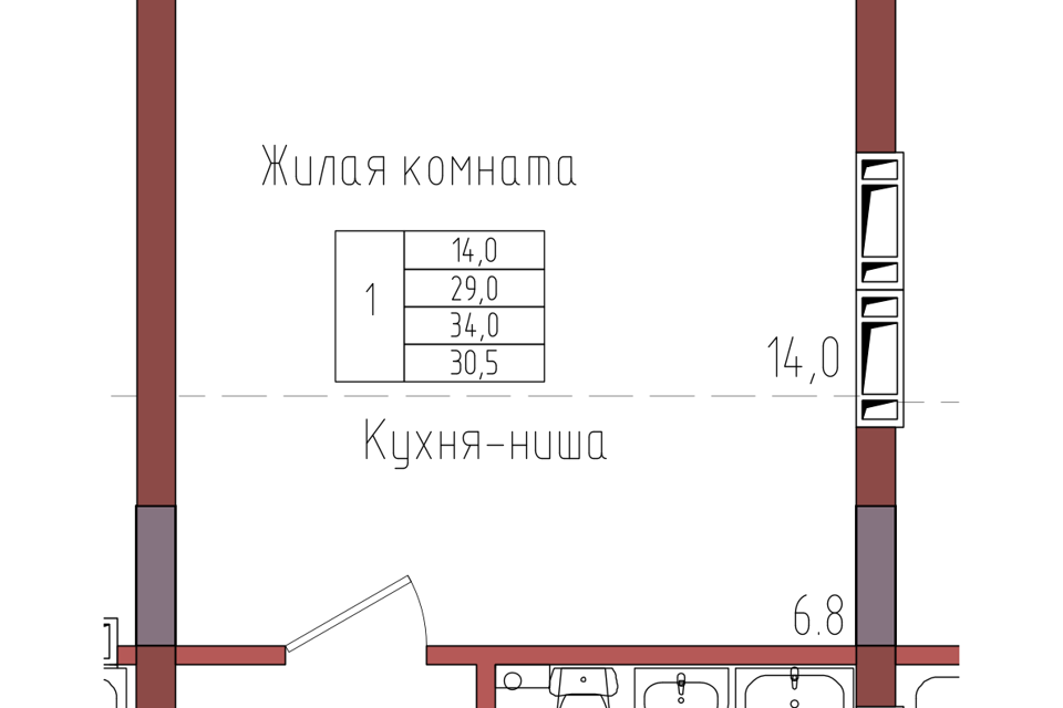 квартира г Калининград ул Дубовая аллея 3ак/2 городской округ Калининград фото 1