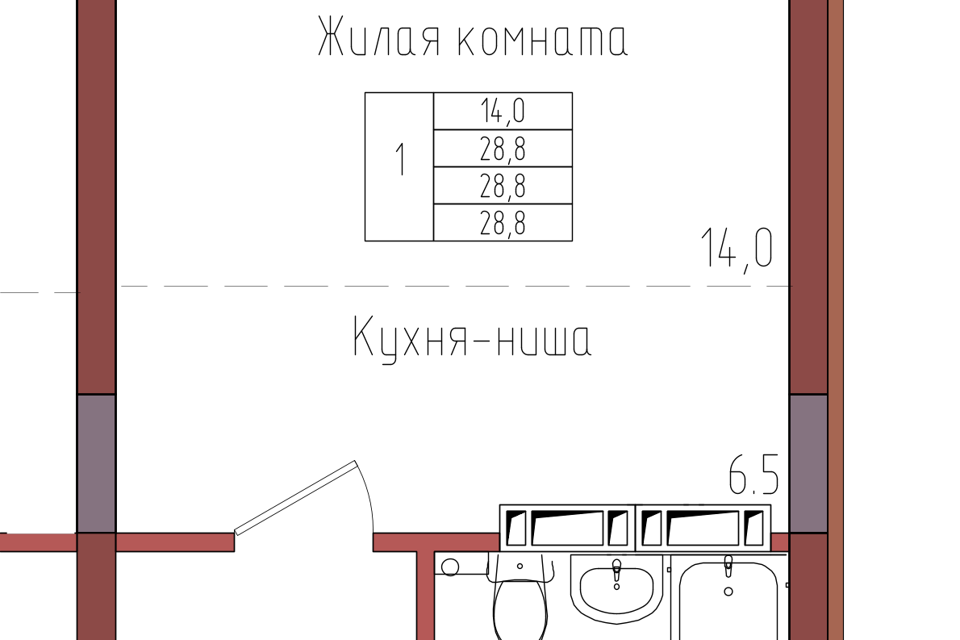 квартира г Калининград ул Дубовая аллея 3ак/2 городской округ Калининград фото 1