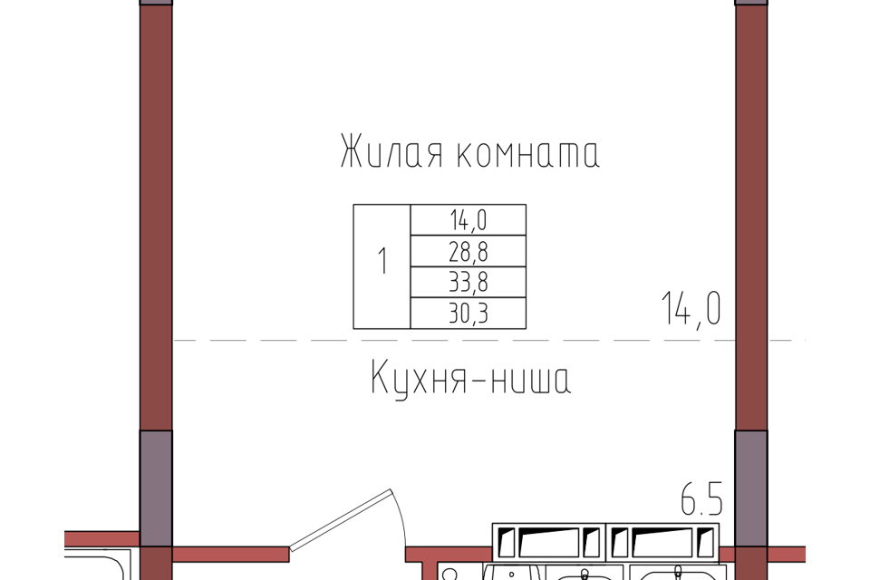 квартира г Калининград ул Дубовая аллея 3ак/2 городской округ Калининград фото 1