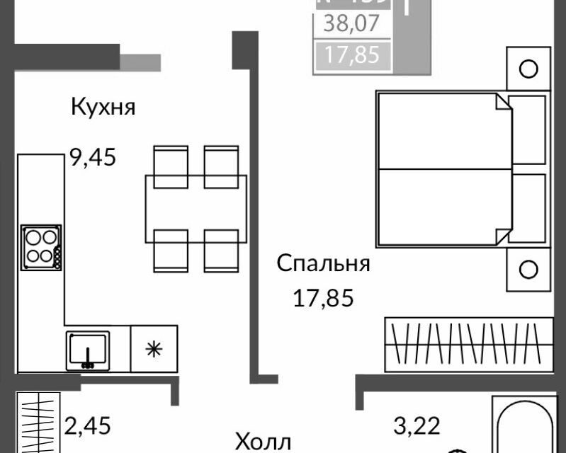 квартира р-н Симферопольский городской округ Просторы фото 1