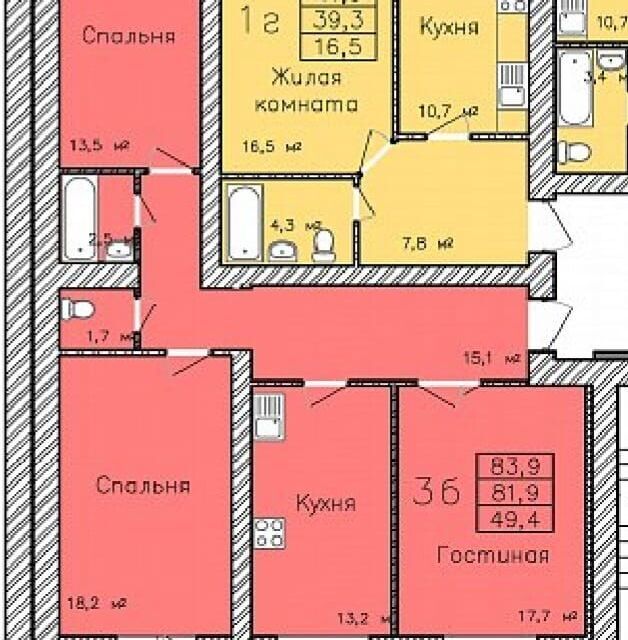 квартира г Тамбов ул Сабуровская 1б Тамбовский район фото 5