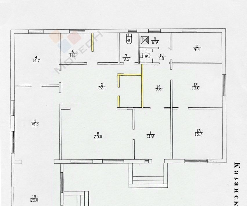 торговое помещение г Краснодар р-н Карасунский ул им. Селезнева 123 фото 15