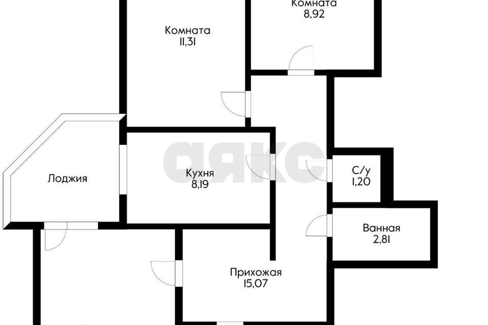 квартира г Краснодар ул Октябрьская 44 муниципальное образование Краснодар фото 2