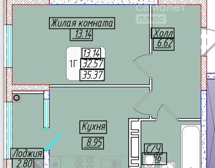 квартира г Ставрополь р-н Промышленный ул 45 Параллель з/у 79 фото 6