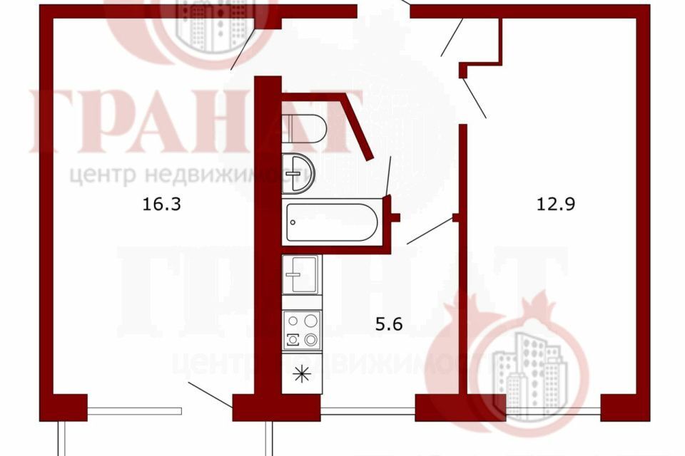 квартира г Асбест ул Чапаева 20 Асбестовский городской округ фото 1