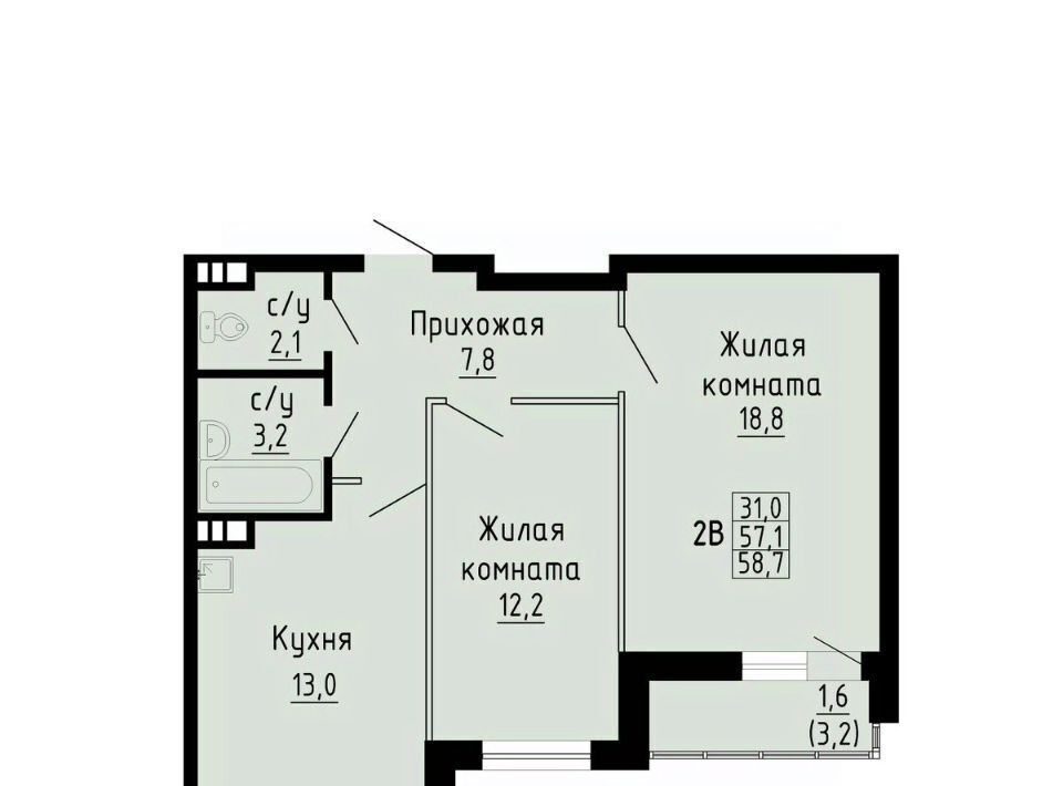 квартира г Новосибирск Южно-Чемской жилмассив ЖК «Матрешкин двор» Площадь Маркса фото 1