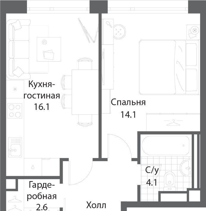 квартира г Москва метро Технопарк ЖК Нагатино Ай-Ленд к 1 фото 1