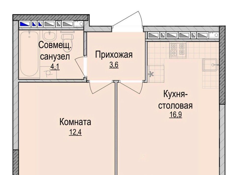 квартира г Ижевск р-н Устиновский Аэропорт ЖК «Хорошо» жилрайон фото 1