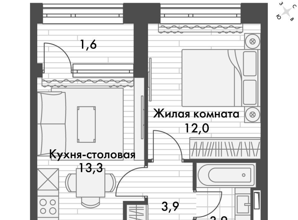 квартира г Владивосток р-н Ленинский ул Крылова 10 фото 1