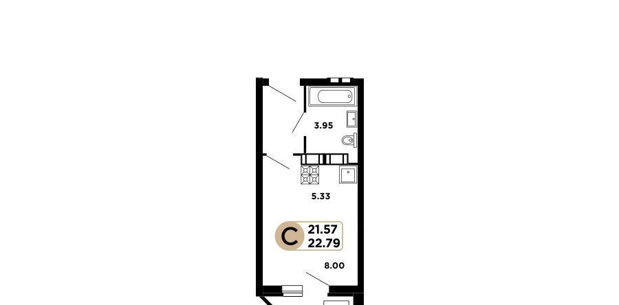 квартира г Самара р-н Кировский ш Московское 57 18-й км фото 1