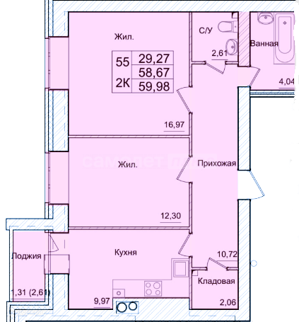 квартира г Калуга проезд 3-й Академический 8 городской округ Калуга фото 1