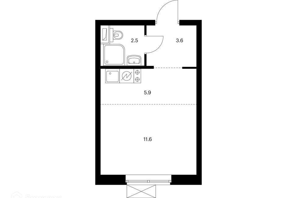 квартира г Москва проезд Нагатинский 1-й 2с/8 Южный административный округ фото 1