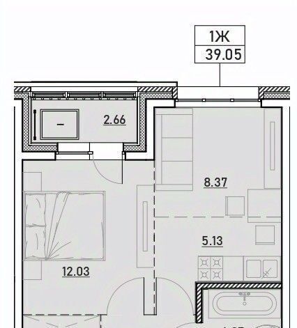 квартира г Иркутск р-н Ленинский Иркутск-2 Зенит жилой комплекс фото 1