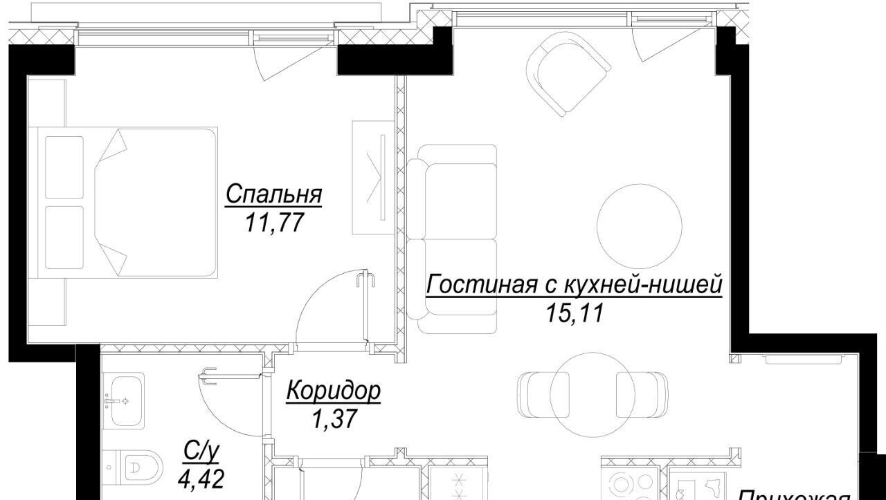 квартира г Москва метро Лужники 1-й Сетуньский проезд, вл 10 фото 1