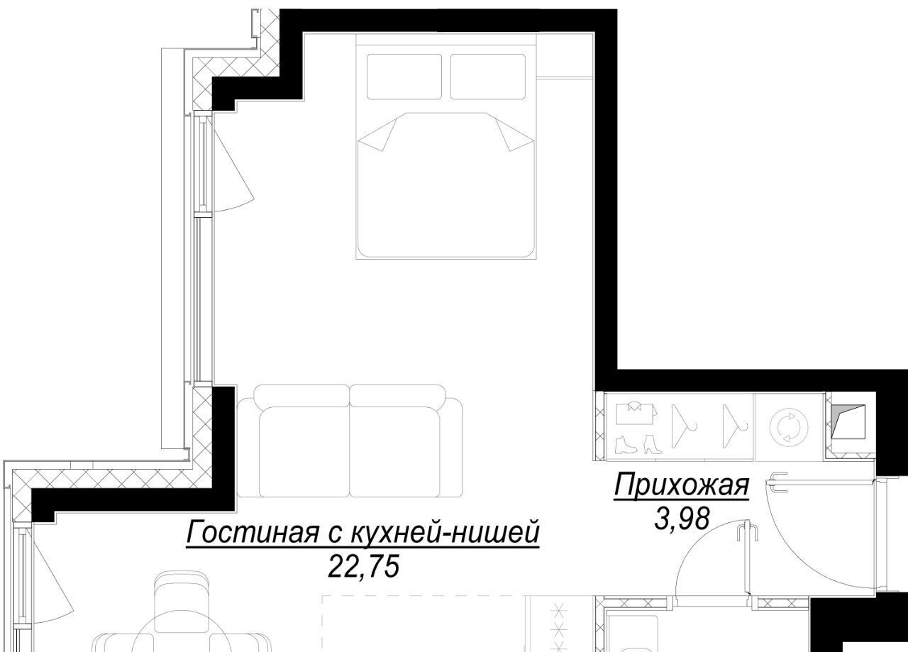квартира г Москва метро Лужники 1-й Сетуньский проезд, вл 10 фото 1