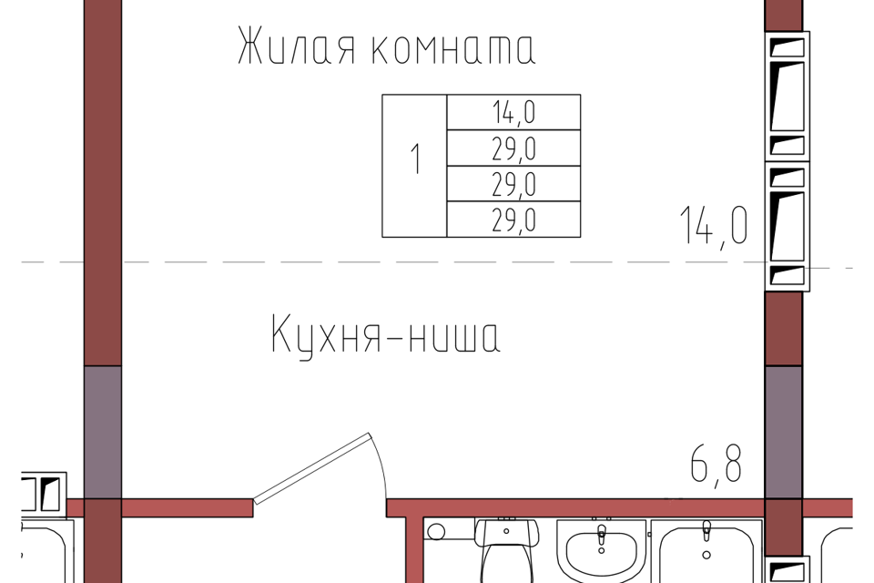 квартира г Калининград ул Дубовая аллея 3ак/2 городской округ Калининград фото 1