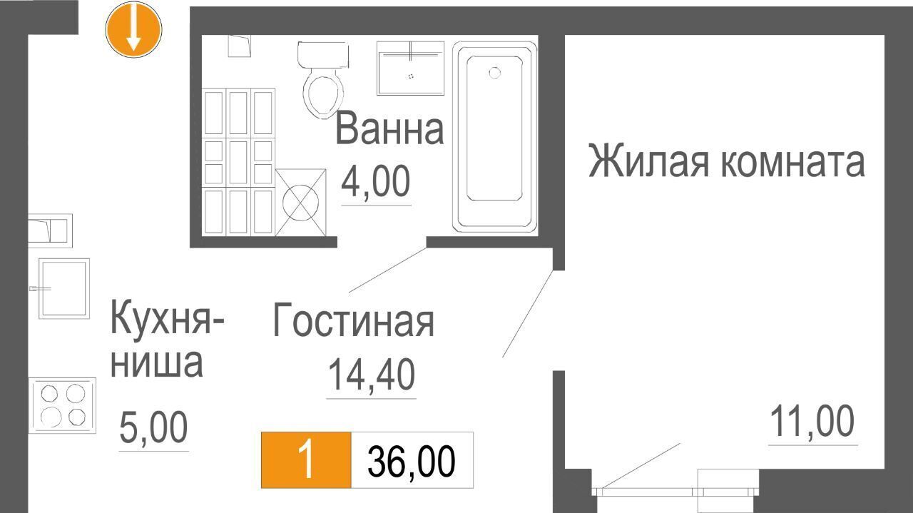 квартира г Екатеринбург р-н Шинный Ботаническая Уктус ЖК Фристайл жилрайон фото 1