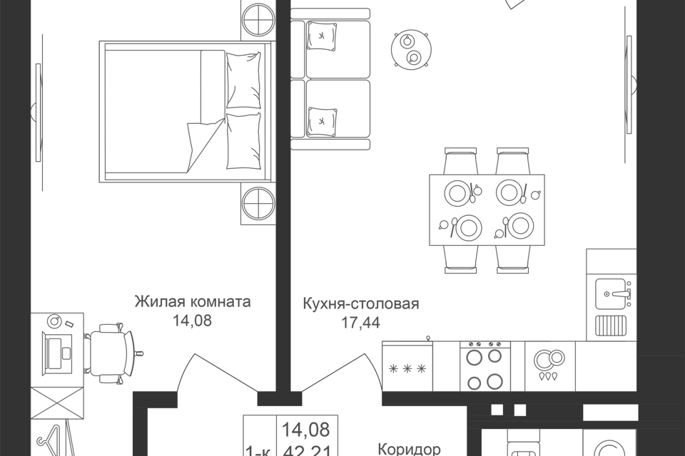 квартира р-н Лаишевский жилой комплекс Новый Свет, УБ-4 фото 1