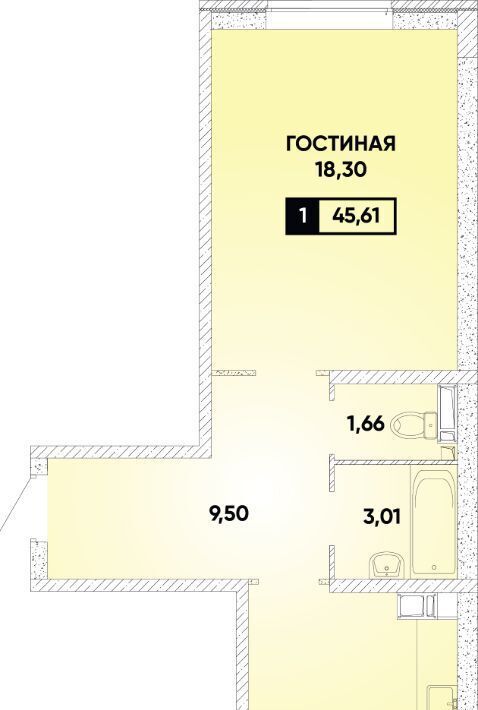 квартира г Краснодар р-н Прикубанский ул им. Героя Николая Шевелёва 15 фото 1