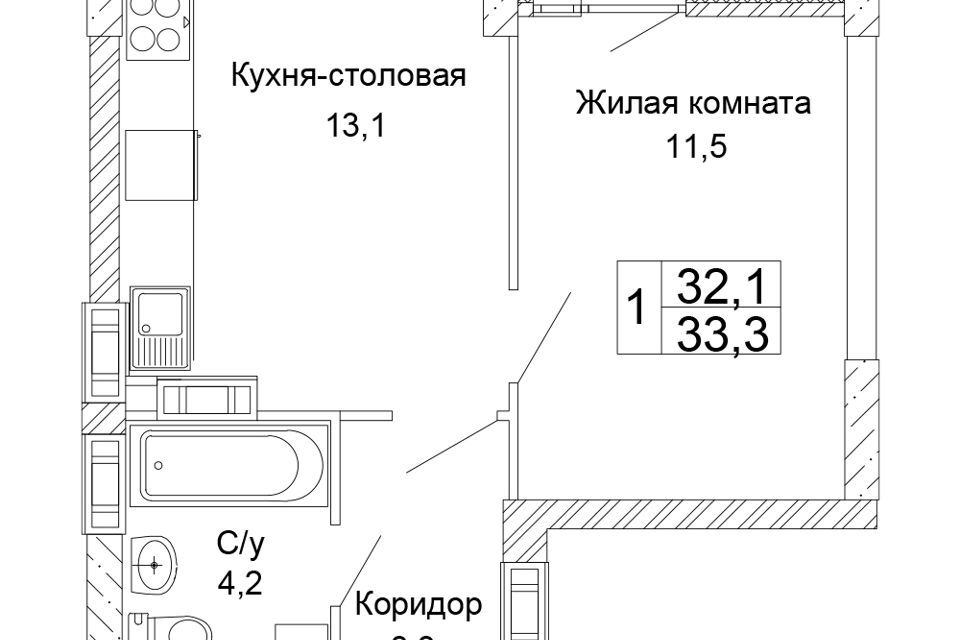 квартира г Волгоград ул 70-летия Победы 15 городской округ Волгоград фото 1