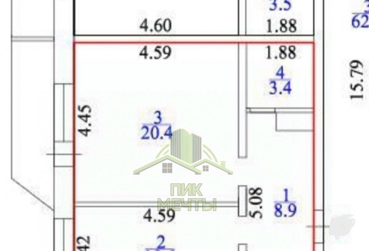 квартира г Улан-Удэ р-н Октябрьский ул Ключевская 60б/4 фото 16