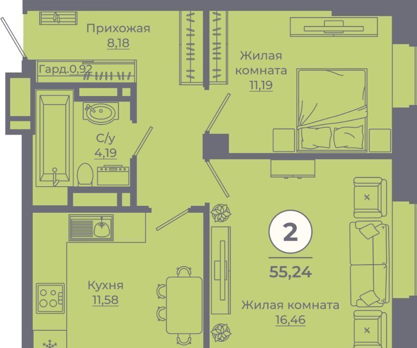 квартира г Ростов-на-Дону р-н Советский Левенцовский Сокольники жилой комплекс фото 1