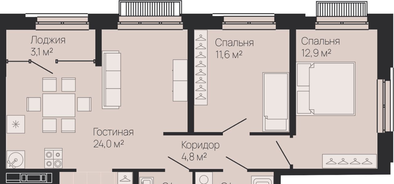 квартира г Нижний Новгород Горьковская Резиденция жилой комплекс фото 1