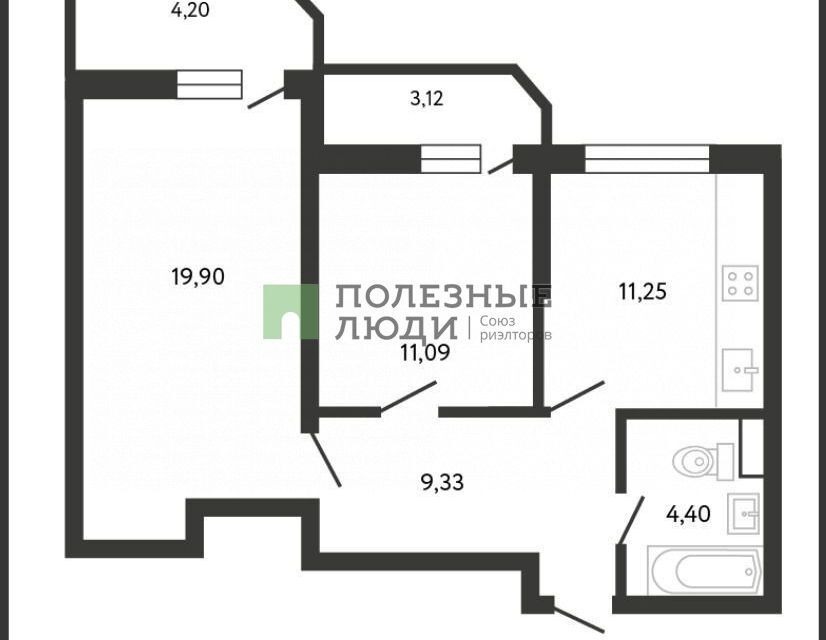 квартира г Новороссийск ш Мысхакское 59 муниципальное образование Новороссийск фото 9