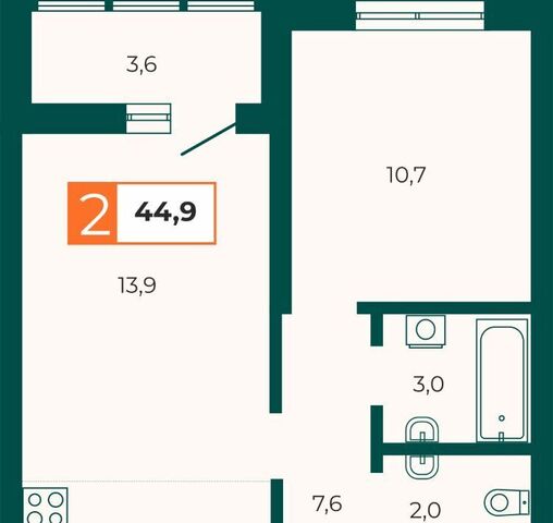 квартира Геологическая с 1/2 фото