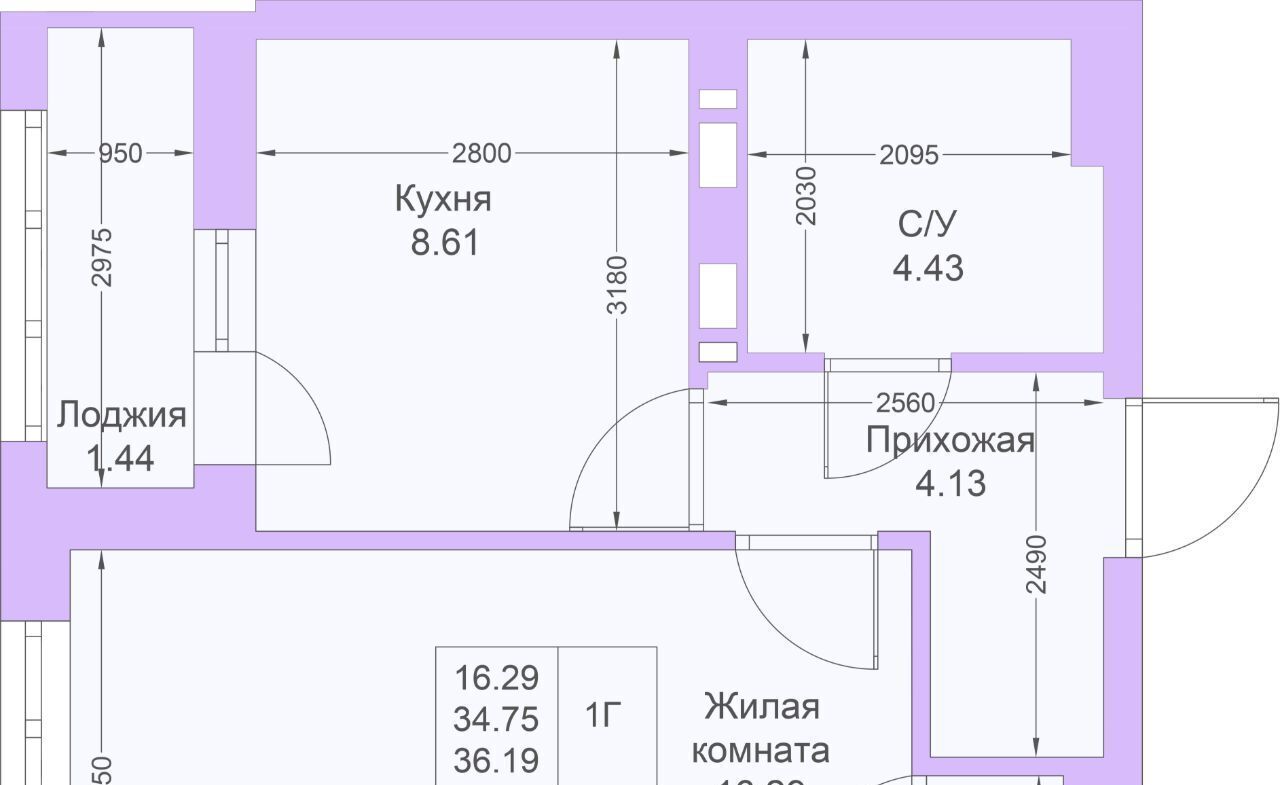 квартира г Казань метро Горки ЖК «Светлая долина» фото 4