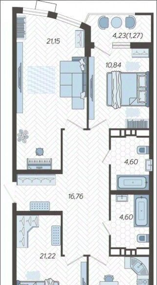 квартира г Краснодар р-н Карасунский ул Уральская 100/8 фото 1