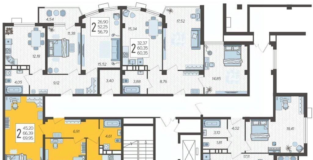 квартира г Краснодар р-н Карасунский ул Уральская 100/8 фото 2