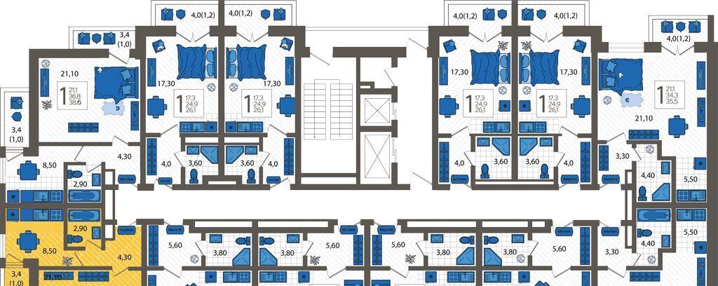 квартира г Сочи р-н Адлерский ул Искры 88/5 фото 2