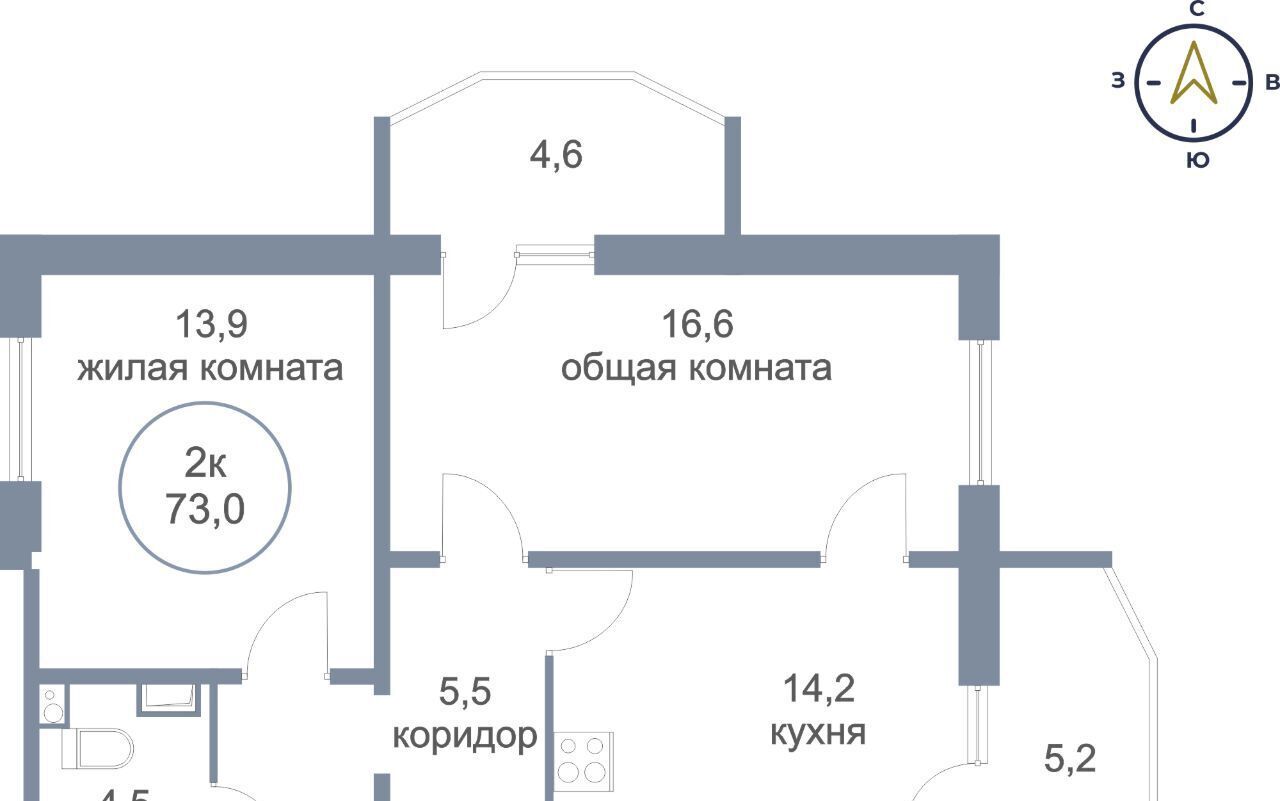 квартира г Сургут ЖК «Георгиевский» фото 1