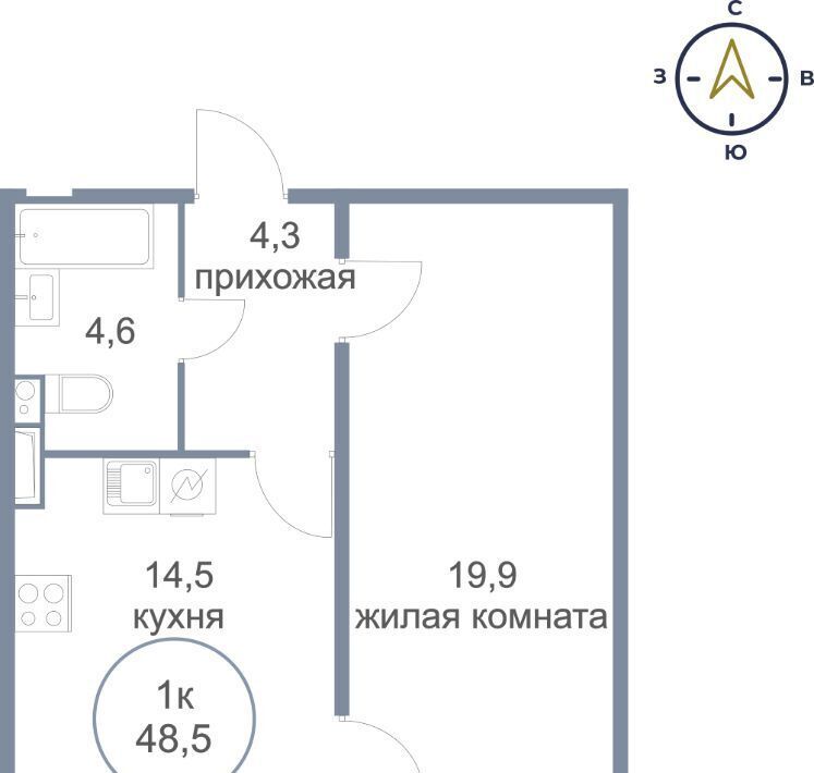 квартира г Сургут тракт Югорский 54/2 фото 1