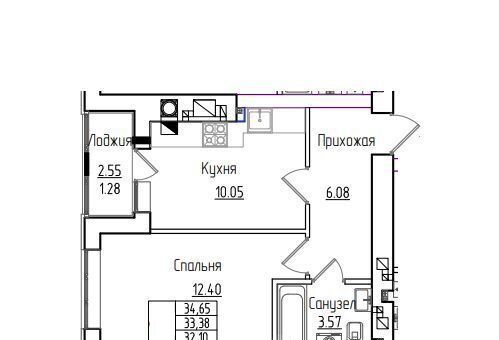 квартира г Калининград р-н Ленинградский ул Согласия 53б фото 1