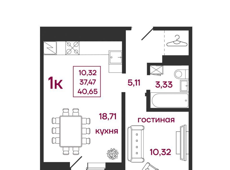 квартира г Пенза р-н Железнодорожный ул Баталина 31 фото 1