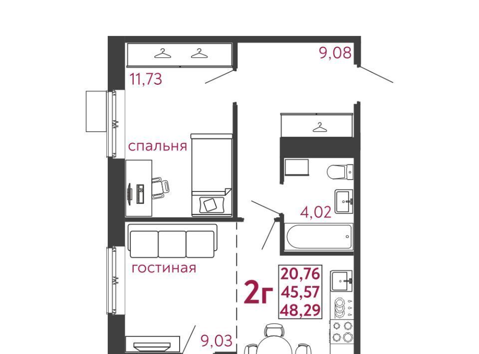 квартира г Пенза р-н Железнодорожный Микрорайон «Новобережье» ГПЗ-24 мкр фото 1