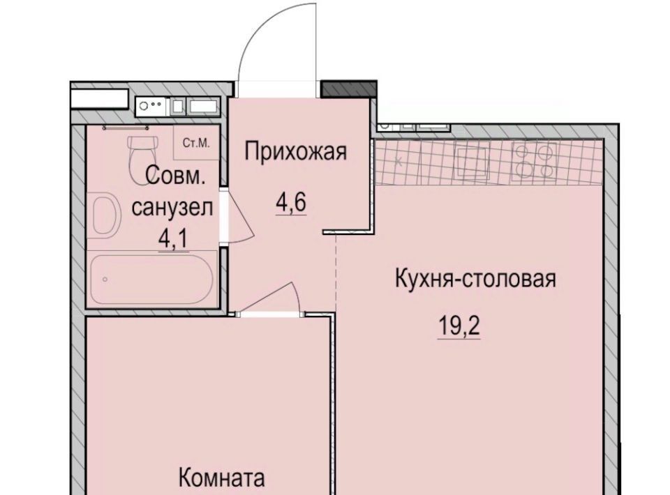 квартира г Казань ЖК «Ферма-2» Проспект Победы, жилмассив фото 1