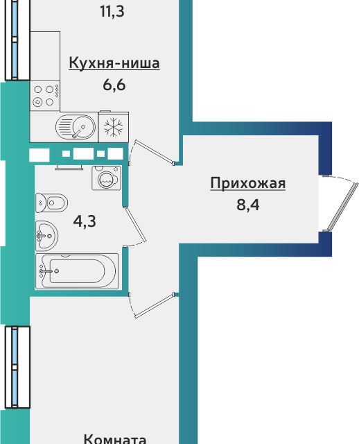 квартира г Ижевск ул Союзная 6гк/1 городской округ Ижевск фото 1