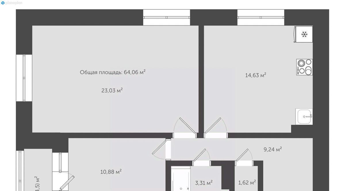 квартира г Ярославль р-н Фрунзенский ш Суздальское 64 фото 1