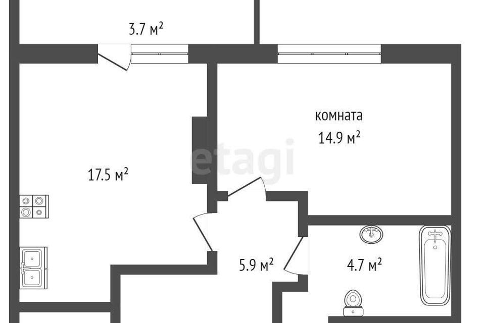 квартира г Калининград ул Маршала Борзова 107 городской округ Калининград фото 9