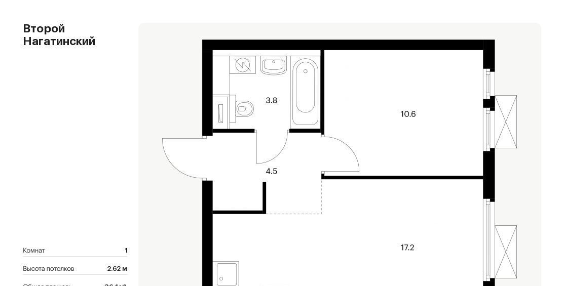 квартира г Москва метро Нагатинская Второй Нагатинский к 1. 5 фото 1