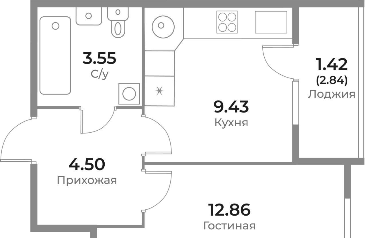 квартира г Калининград р-н Ленинградский ул Пригородная фото 1