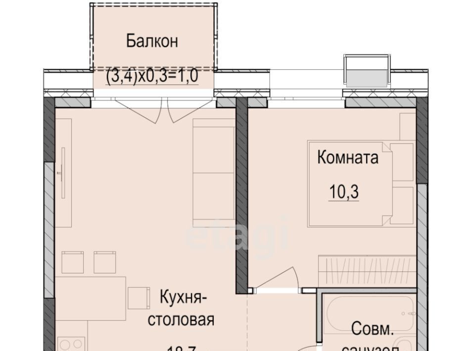 квартира г Казань Аметьево, Паркмаяк жилой комплекс фото 1