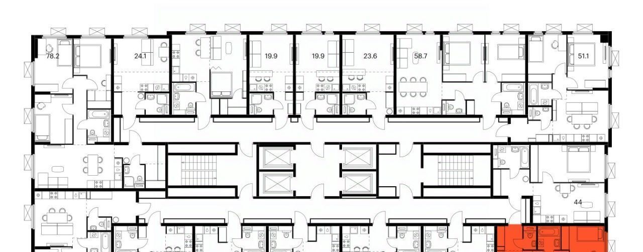 квартира г Мытищи Ярославский квартал жилой комплекс, 1. 4, Медведково фото 2