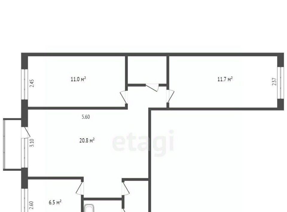 квартира г Омск р-н Центральный ул 24-я Северная 171 фото 22