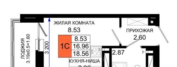 квартира г Ростов-на-Дону р-н Октябрьский пер Нефтекачка ЖК «Октябрь Парк» фото 1